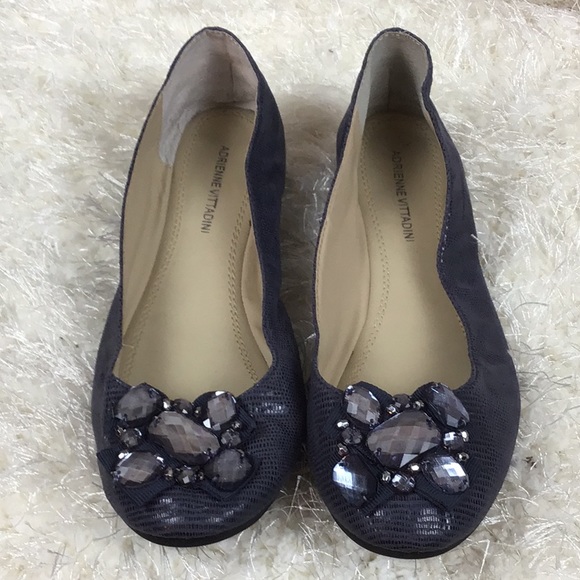 Blue Adrienne Vittadini Flats - Picture 2 of 6